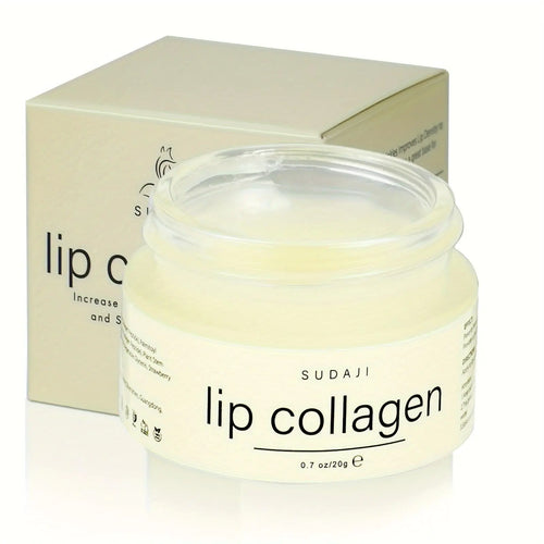 Lip Collagen + Peptide 0.7oz Collagen Lip Mask with Vitamins E A -Lip balm to Nourish & Hydrate Lips Lip Moisturizer for Gentle exfoliating